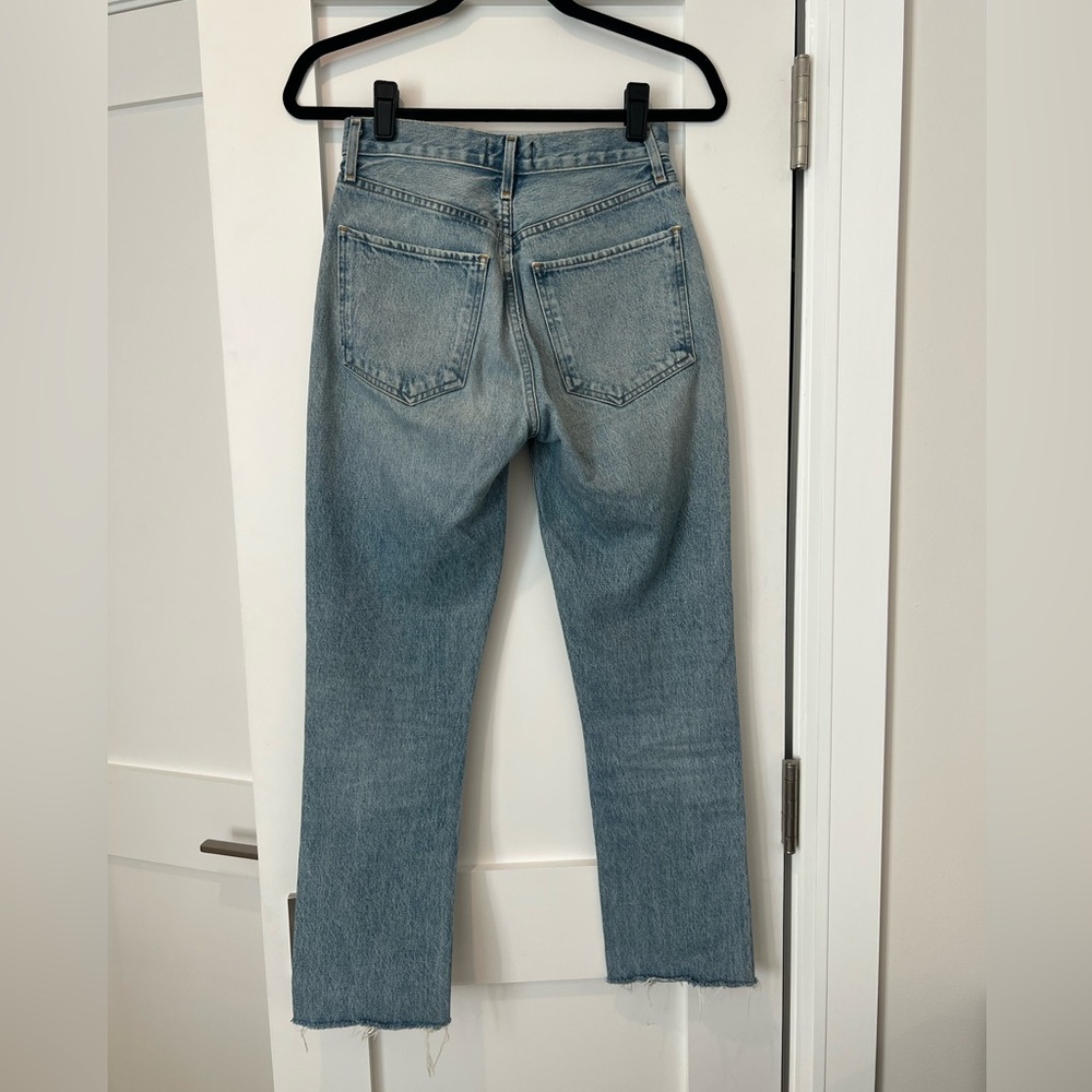 Agolde Riley High Rise Straight Cropped Jeans - Picture 3 of 6